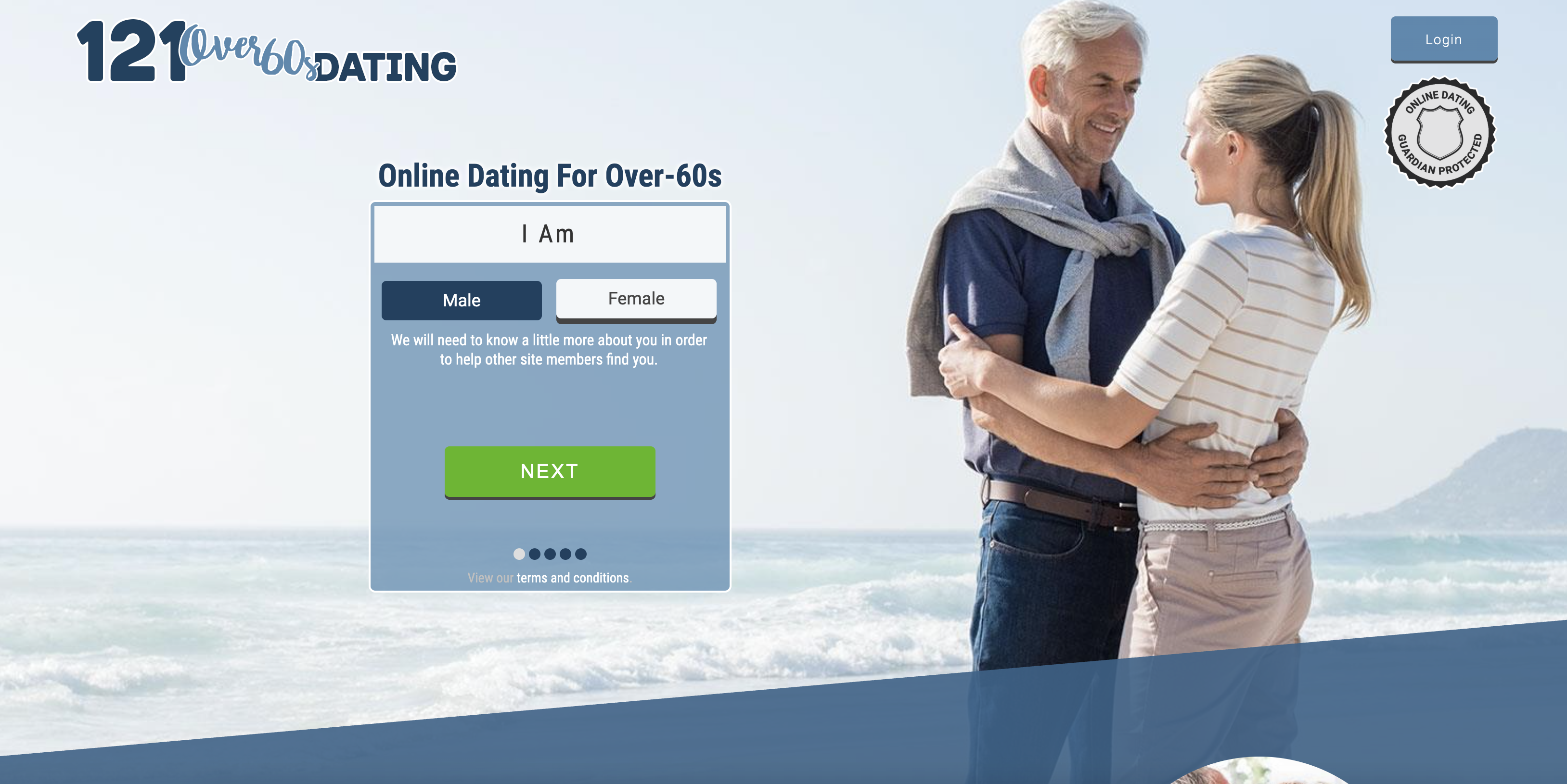 121 Over 60s Dating screenshot